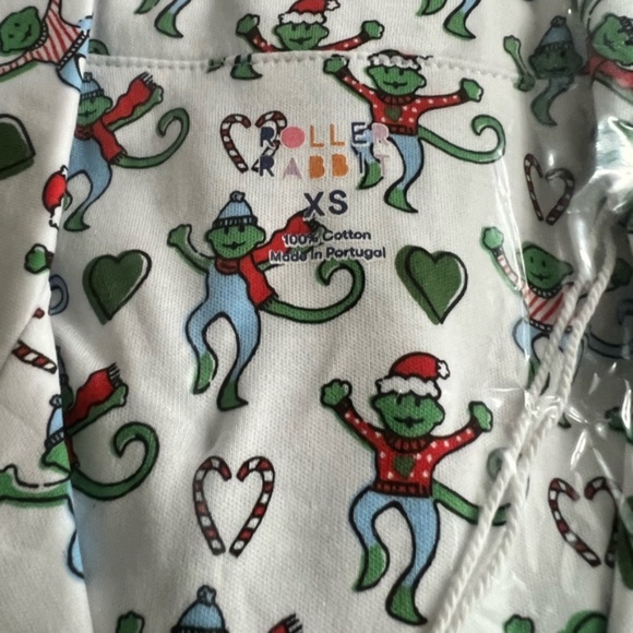 Merry Monkey Roller Rabbit PJs XS - Picture 2 of 5